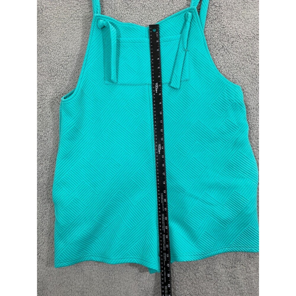 NWT Seen Be Seen Medium (M) Blue Soft Overall Shorts Adjustable Strap Boutique - Picture 10 of 14